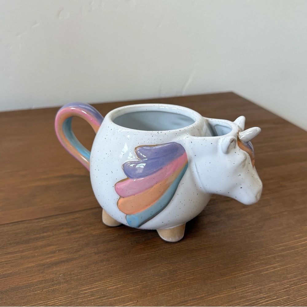 Urban Outfitters Pastel Unicorn Ceramic Mug